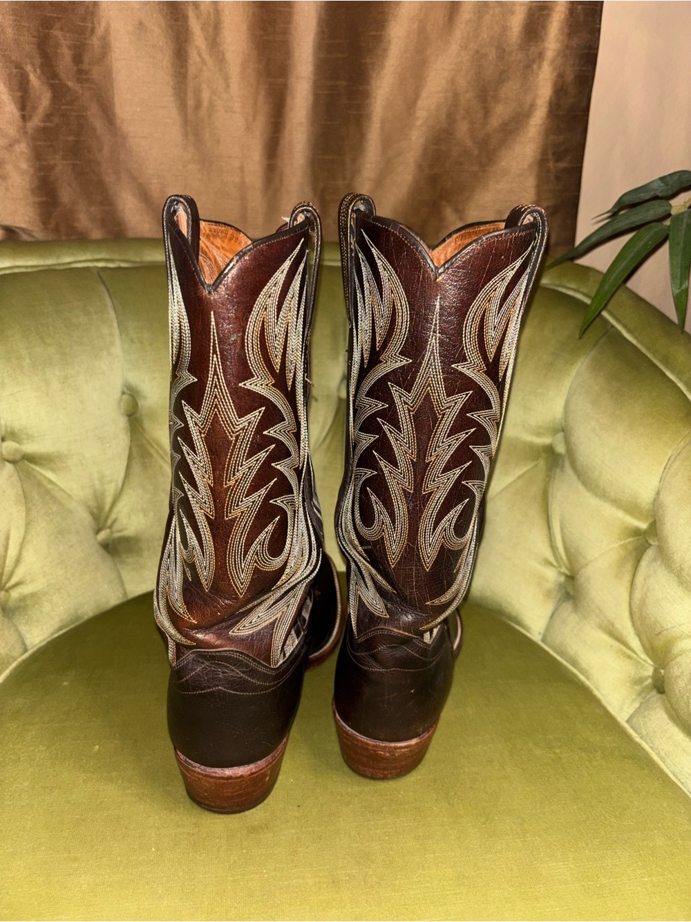 Vintage Men WB Masterson Limited Edition Cowboy Boots 10 D Wrangler 1980s Spain - Picture 10 of 12